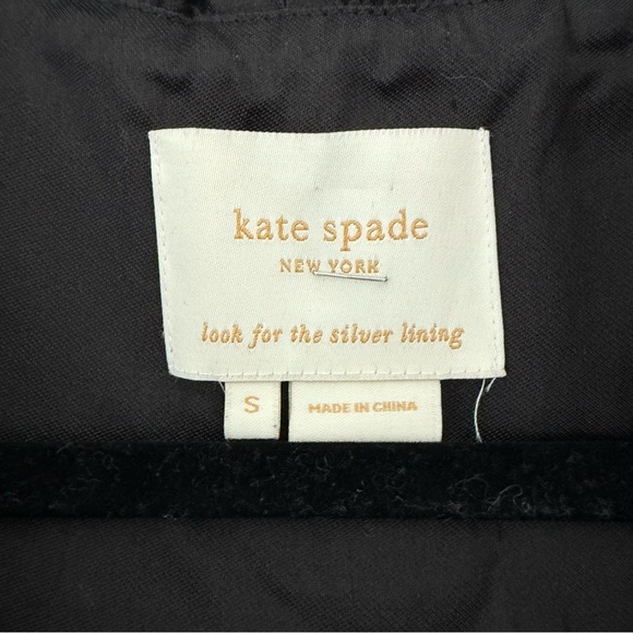 Kate Spade black silk taffeta dress with ruffle collar - Small - Picture 7 of 8